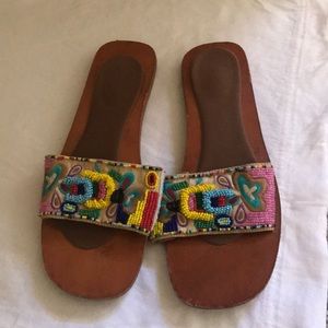 Beaded sandals